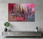 Abstraktes Acrylbild Leinwand Original Gemälde moderne Kunst 130x90