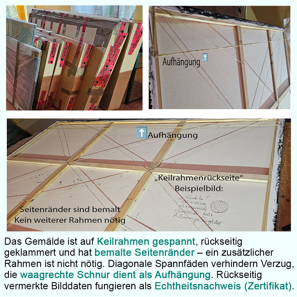 Keilrahmenrückseite