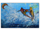 Leinwandbild Kitesurfer 1 Kunst Gemälde Sport Malerei 120x80