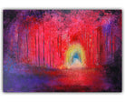 Abstrakte Kunst Malerei rot lila