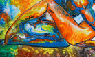 Erotisches Gemälde, Acrylbild