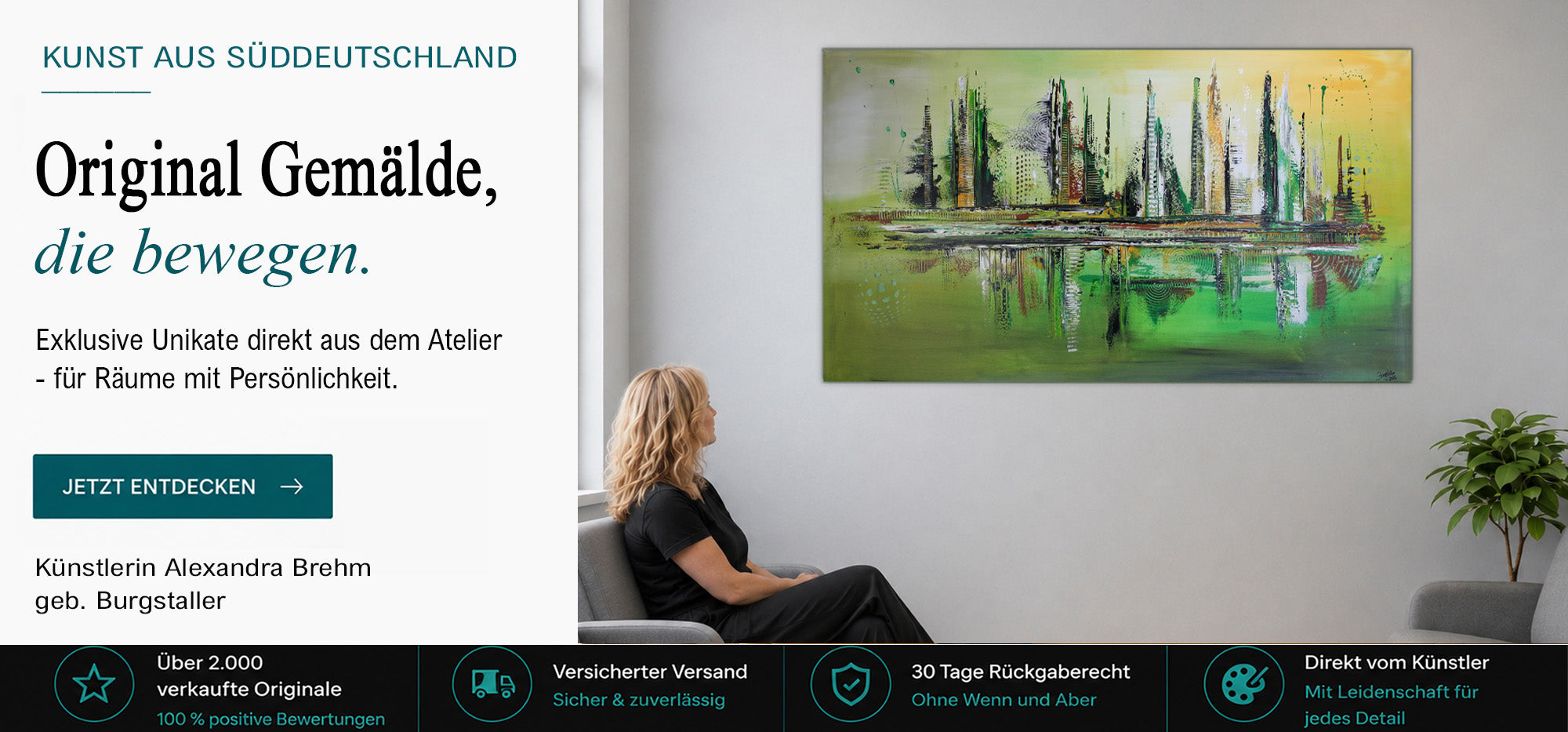 Moderne Original Gemälde kaufen - abstrakte Künstler Bilder 3