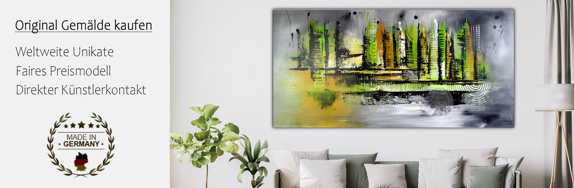 Abstrakte Originalgemälde kaufen - Künstler Bilder
