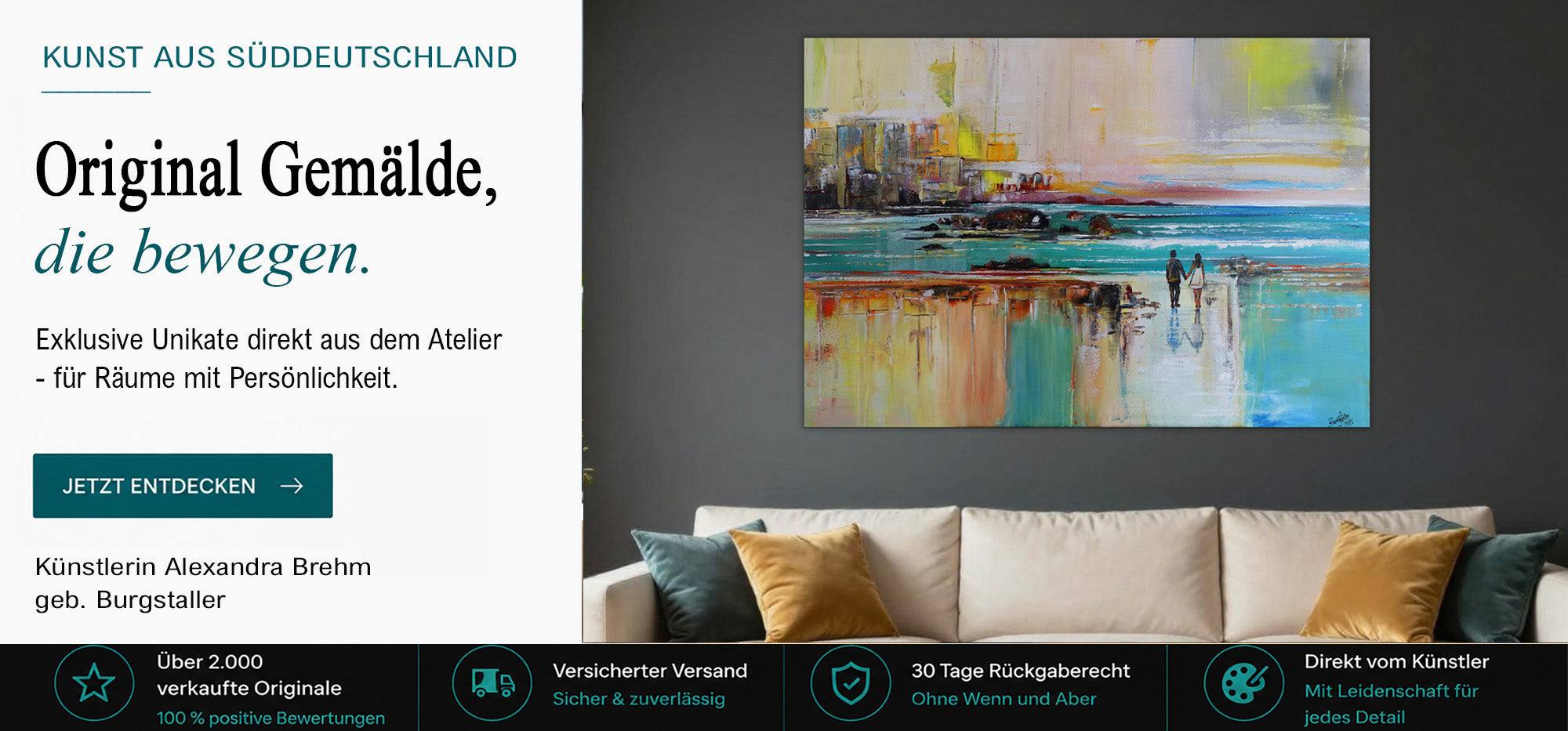 Moderne Original Gemälde kaufen - abstrakte Künstler Bilder 2