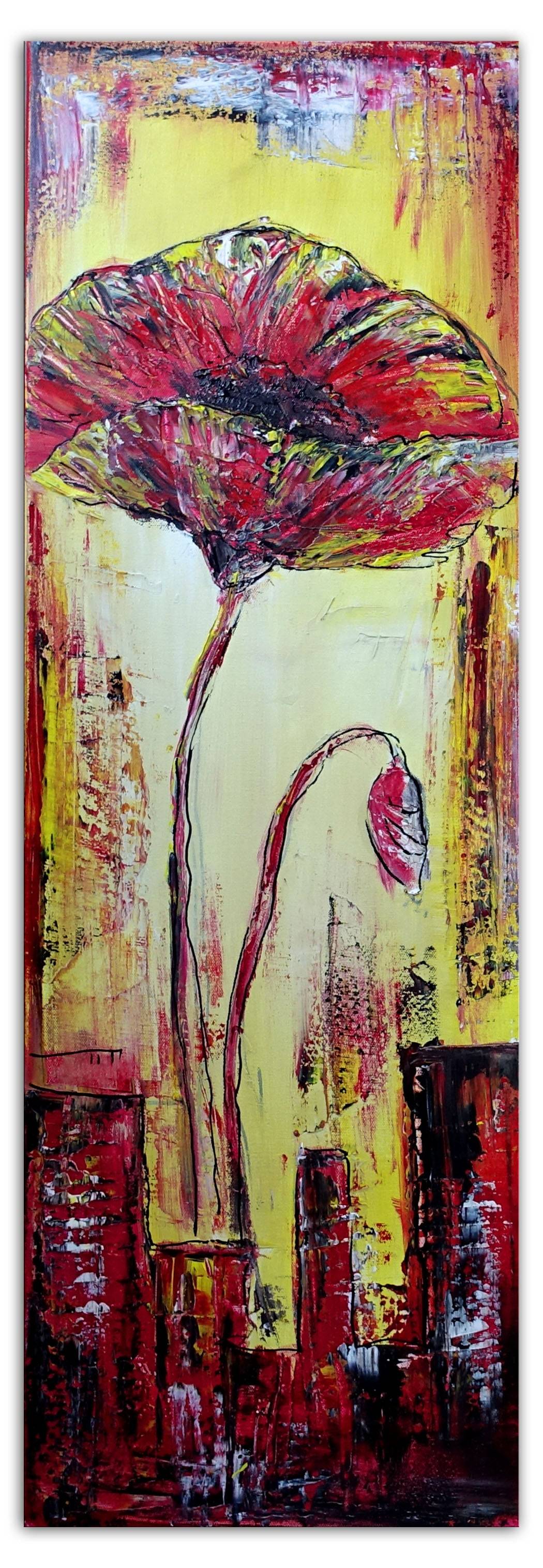 moderne Blumen Malerei, florales Blumenbild