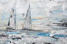 Segelboote abstrakt gemalt det3