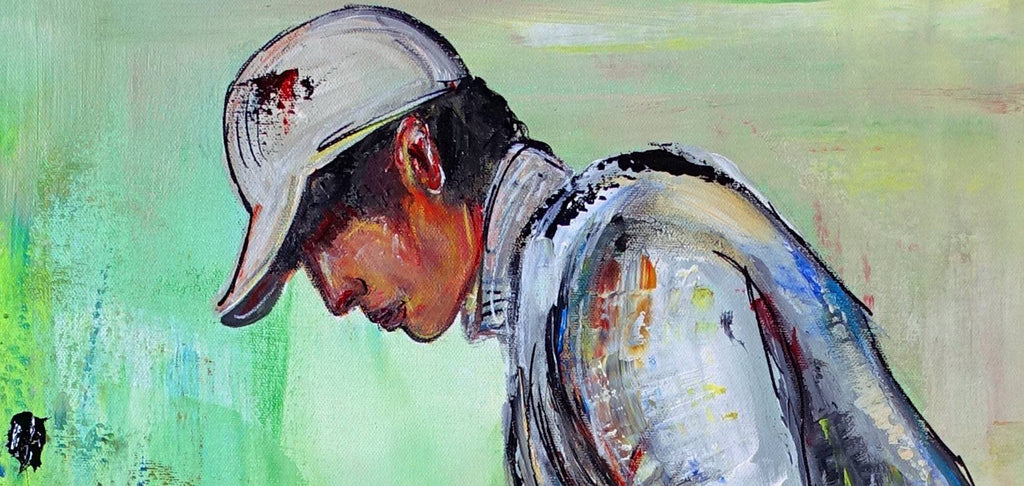 Putten Golfspieler gemalt Golf Malerei Bilder
