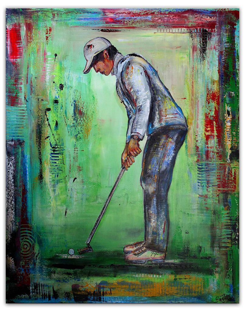 Putten Golfspieler gemalt Golf Malerei Bilder Gemälde