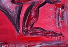 Rotes Herzbild Acrylgemälde