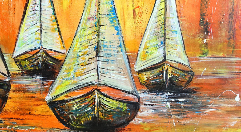 Segelboote Bilder gemalt det2