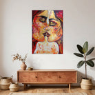 Original Gemälde Liebespaar, romantische Kunst figurativ 70x100