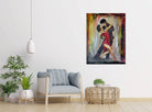 Tango Feeling handgemaltes Taenzerbild Tanzpaar Latino Gemaelde