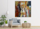 Erotisches Gemälde Frauenkörper Acrylbild Leinwand modern 100x100