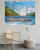 Torbole Bild Gardassee - Segelboote Gemälde moderne Kunst