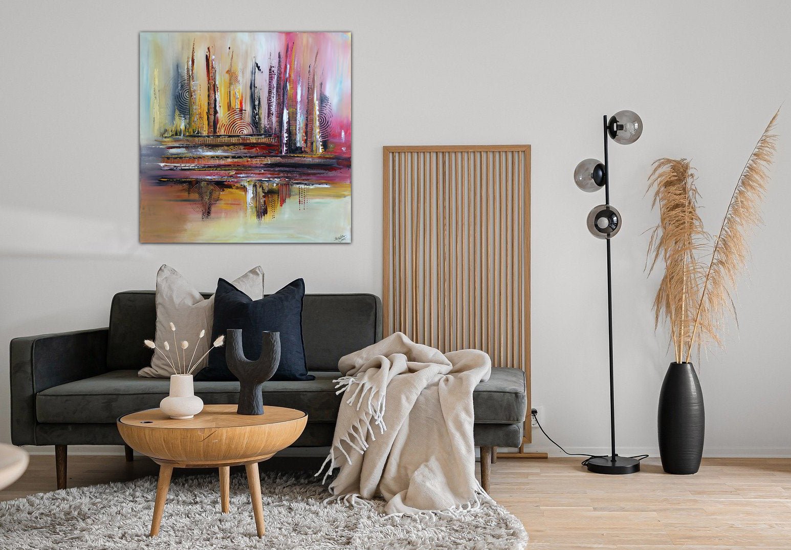 Tucscon - abstrakte Malerei rot ocker