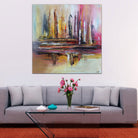 Tucscon - Original Gemälde rot ocker modern