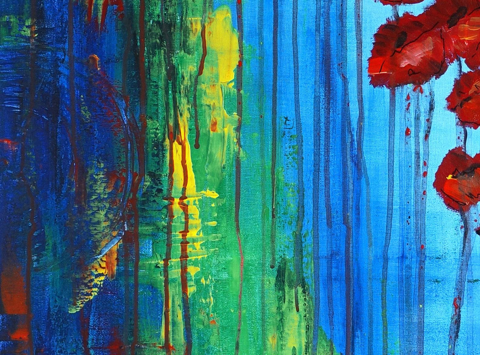 Handgemaltes Aquarellbild 'Pfingstrosen' – 41x31 Cm, Unikat, Ohne Rahmen