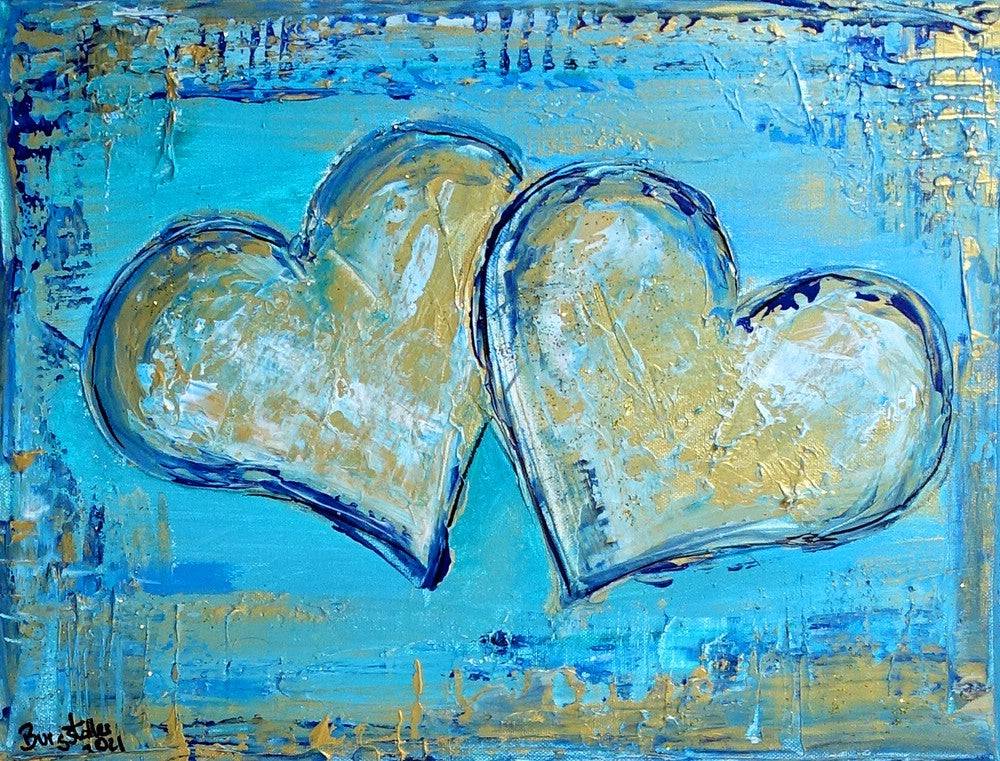 Herzbilder Geschenk Muttertag Valentinstag Acrylbild Herzen