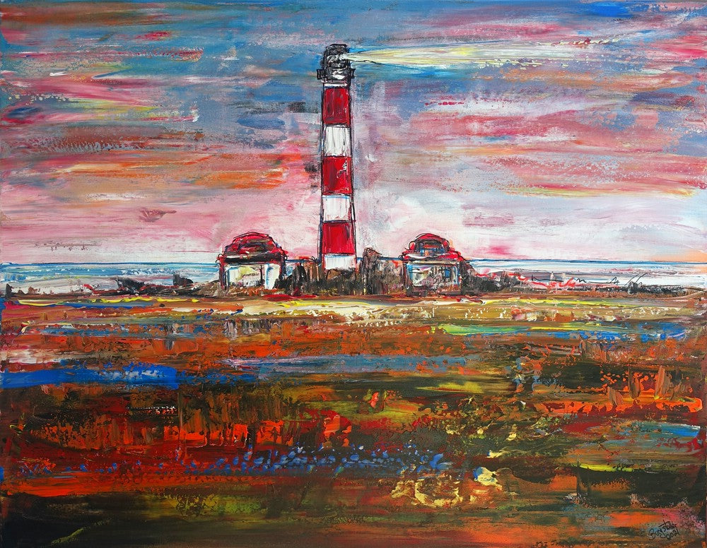 maritime landschaftsmalerei meer bilder boote Leuchtturm 100x80x2cm 21-03.jpg