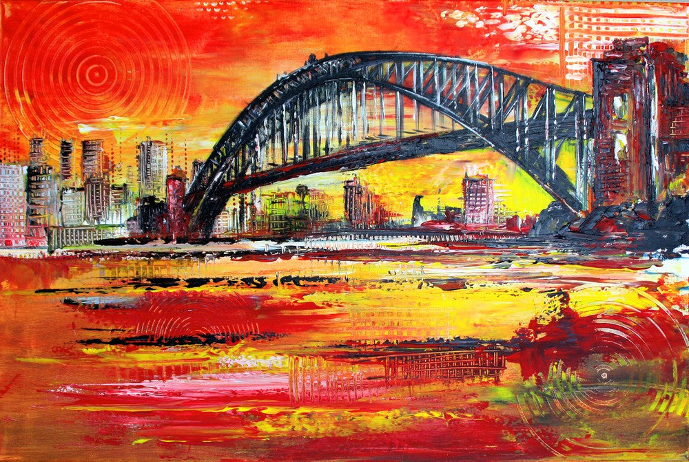 stadtbild gemalt wandbild skyline Harbour Bridge.jpg