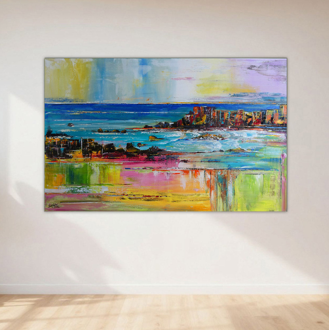 Wandbilder bunt kaufen - bunte Gemälde Bilder Acryl