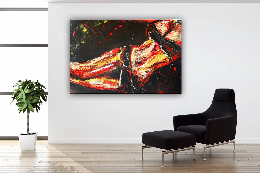 Erotik Gemälde abstrakt - Erotische Malerei 80x120cm