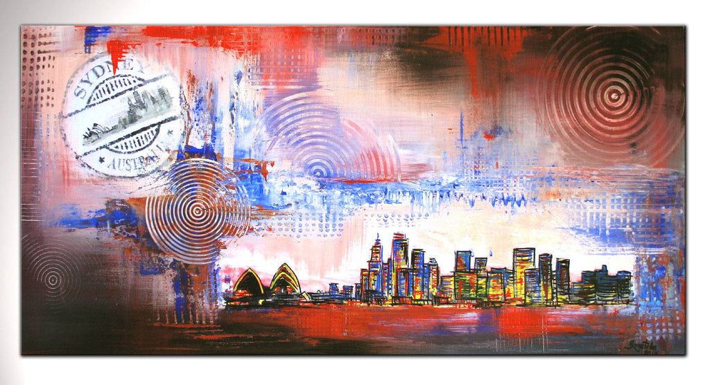 Sydney Stadt Staedte Gemaelde kaufen Bild Malerei 50x100